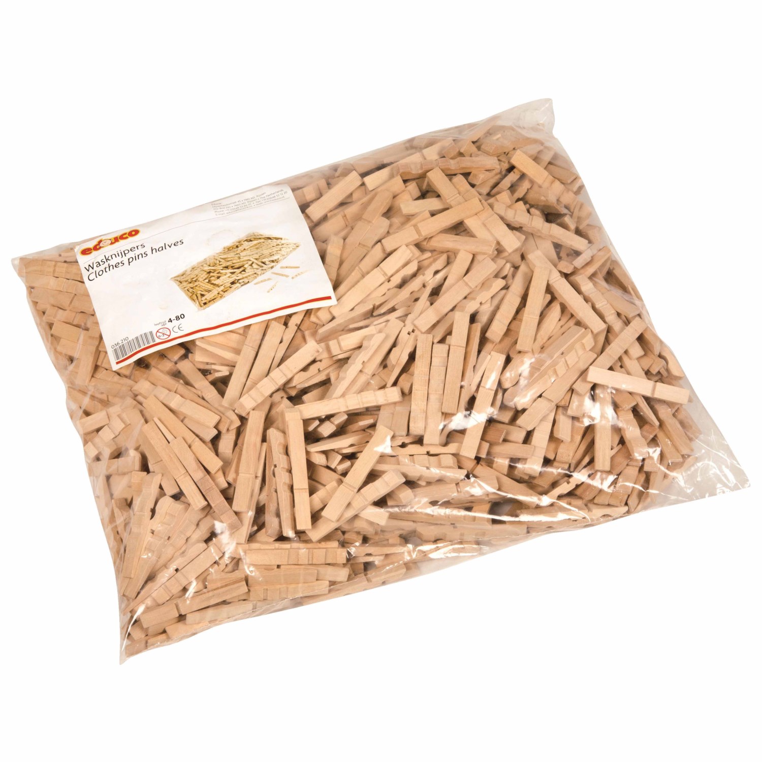 Wäscheklammern - Hälfte - 1000 Stück