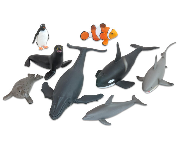 Tiere - Meerestiere, 8-tlg. Set