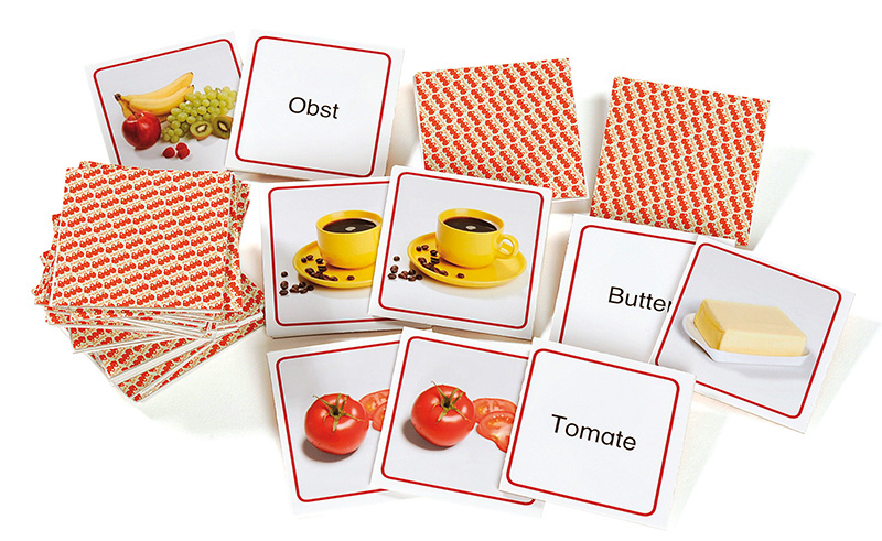 memoKRAN® I Gedeckter Tisch, Spielmaterial