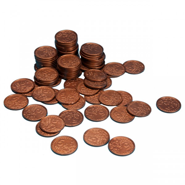 Geld Euro-Münzen Spielgeld 5 Cent