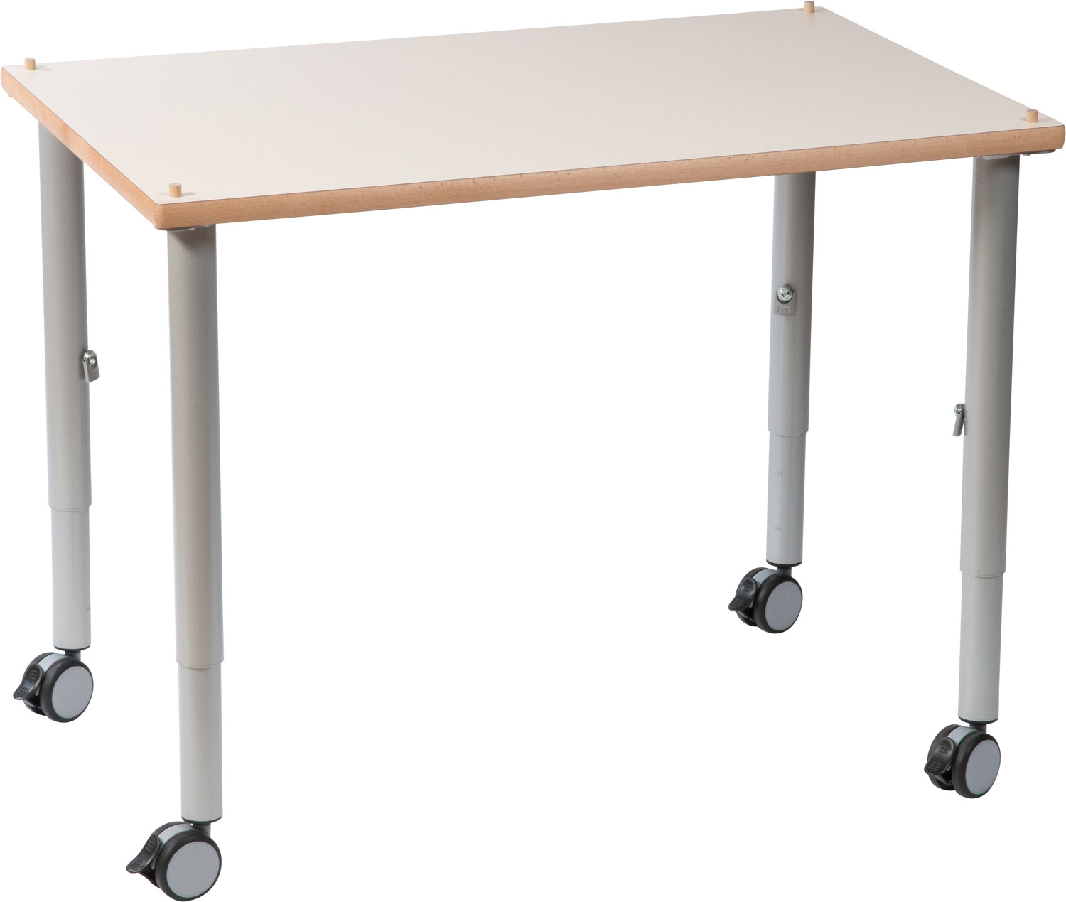 Tisch für Sandexperimentierwanne für den Kindergarten, 100 x 65 cm, höhenverstellbar 59-76 cm