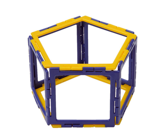 Polydron Prismen- und Pyramiden-Set 121 Bauteile inkl. engl. Anleitung