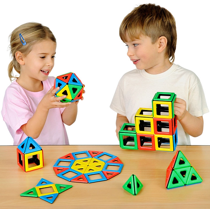 Magnetic Polydron Klassenset 96 Teile, ab 3 Jahre