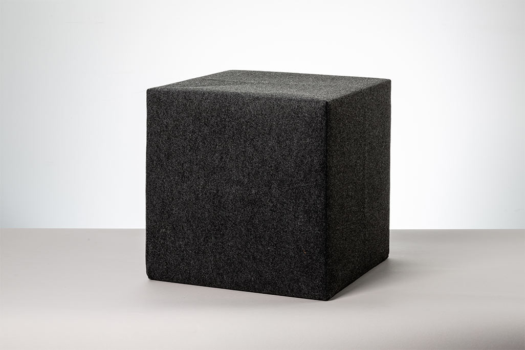 Schallschutz Akustik-Sitzwürfel, Anthrazit, 20x20x20 cm, soni CUBE