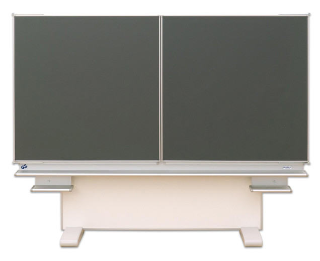 Gestell-Klappschiebetafel, anthrazit, 150x100cm, freistehend und GS-geprüft