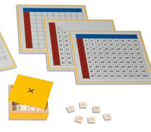 Montessori Multiplikationsbrett & Multiplikation