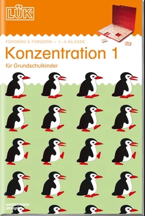 LÜK Konzentration 1, Übungsheft, 1.-4. Klasse