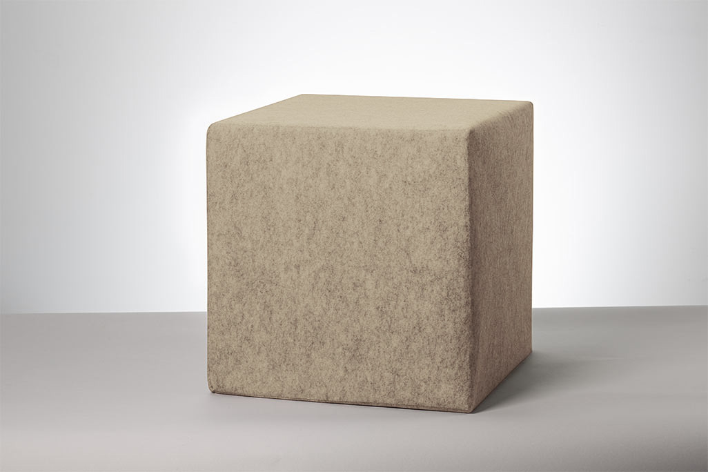 Schallschutz Akustik-Sitzwürfel, Greige, 20x20x20 cm, soni CUBE