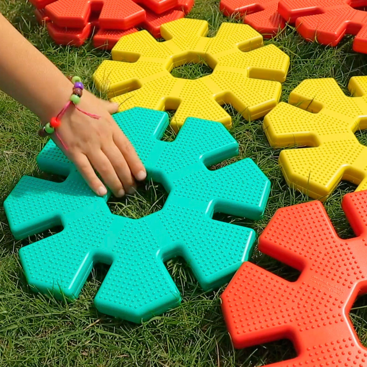 XXL-Steckblumen, Giant Octoplay Set 3, 84 Teile, aus Recyclingkunststoff