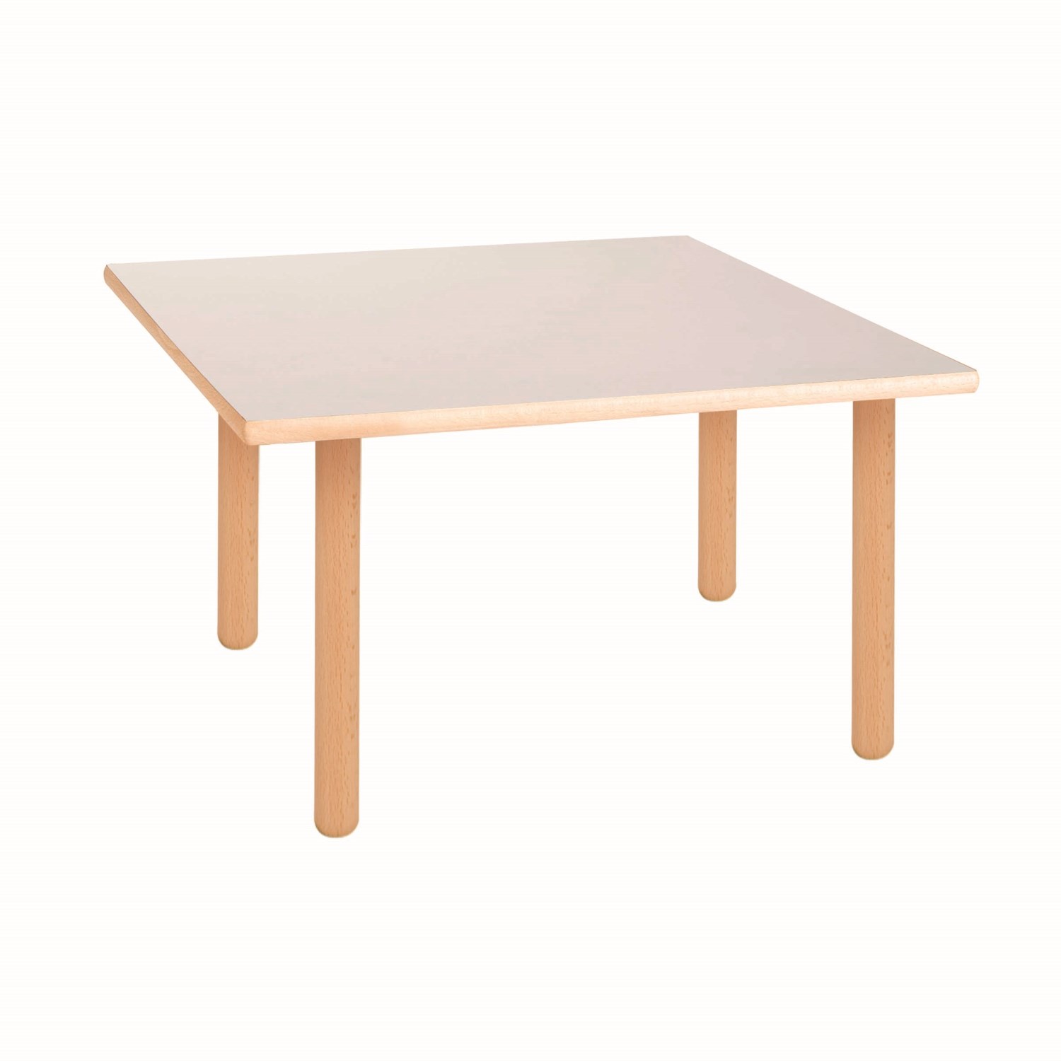 Tischplatte viereckig: milchweiß - 64 x 64 x 2 cm