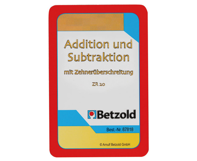 Addition/Subtraktion bis 20 mit Zehnerüberschreitung, Kartensatz, 6-8 Jahre