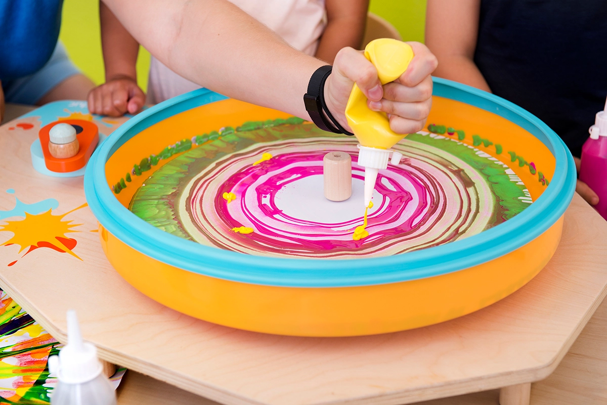 Farbschleuder, Kreativspielzeug für Kunst