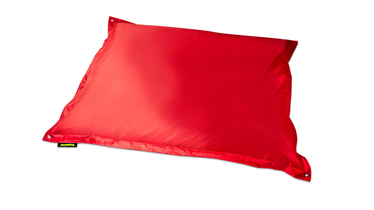 Indoor-Sitzsack Chino, Farbe: rot, HxBxT 30x170x140 cm