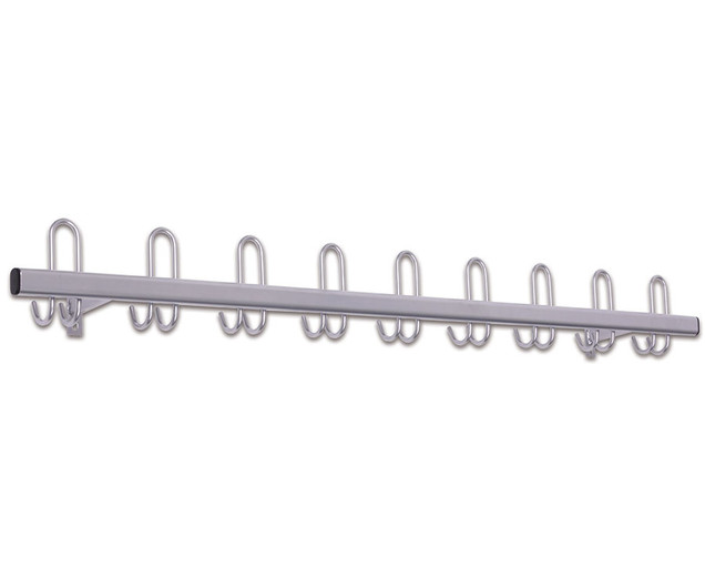 Wand-Garderobe 1 m, weißaluminium