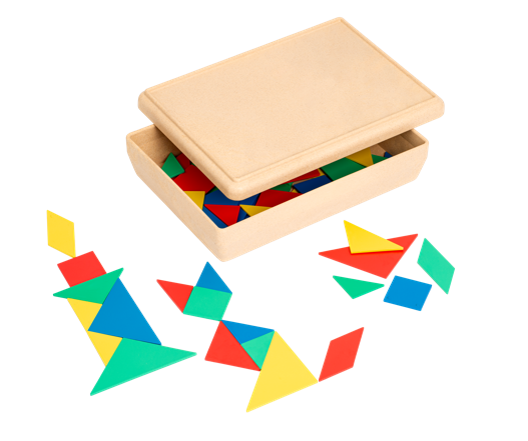 Tangram in ReWOOD-Box, Legespiel