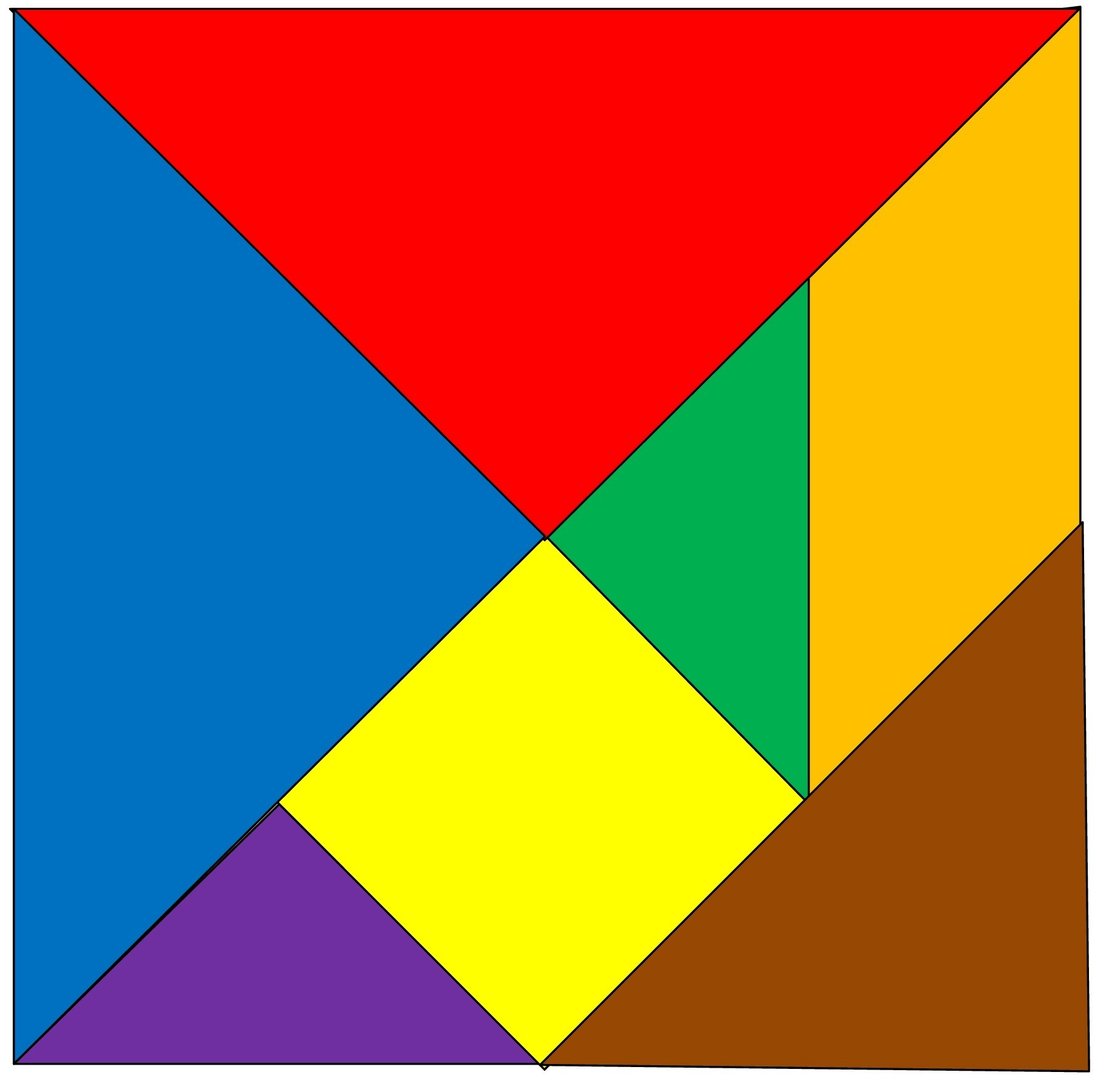 Legeteppich Tangram