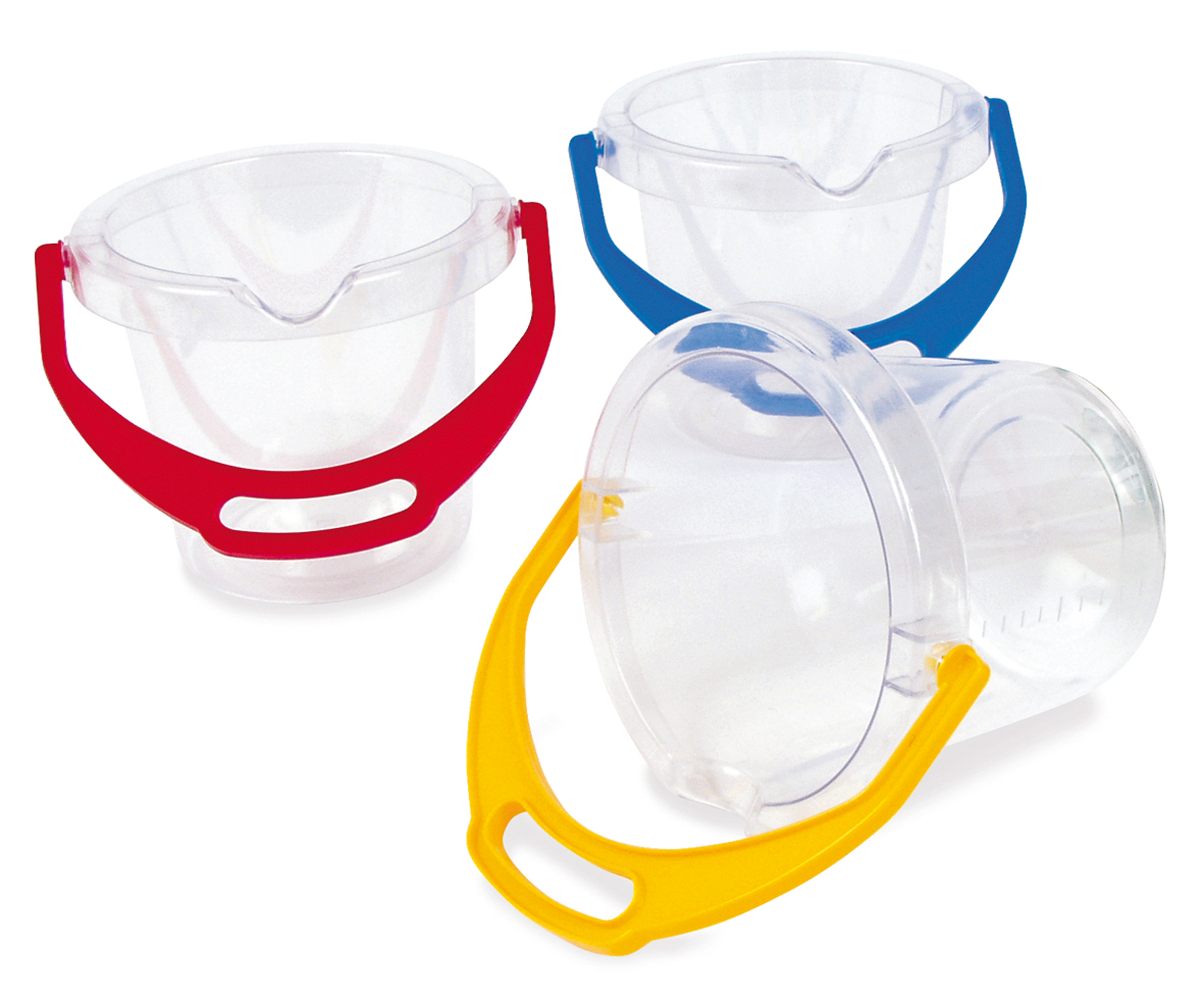 dantoy® Sandspielzeug, Eimer transparent klar, 1 Stück, Höhe 14cm