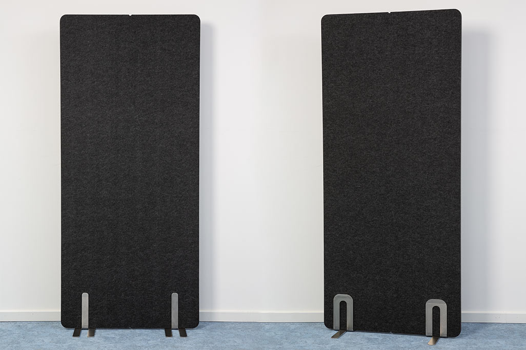 Lärmschutz Akustik-Trennwand, Anthrazit, 180x80 cm, soni STELLWAND