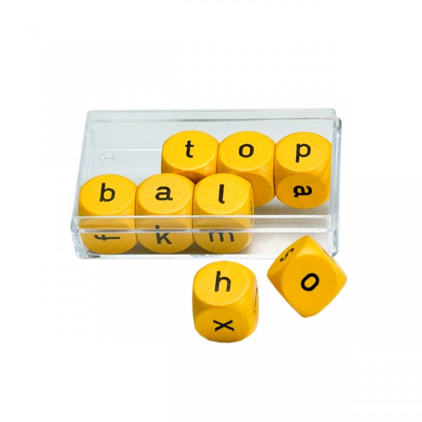 Buchstabenwürfel 18 mm, 8 Stück, ab 6 Jahre