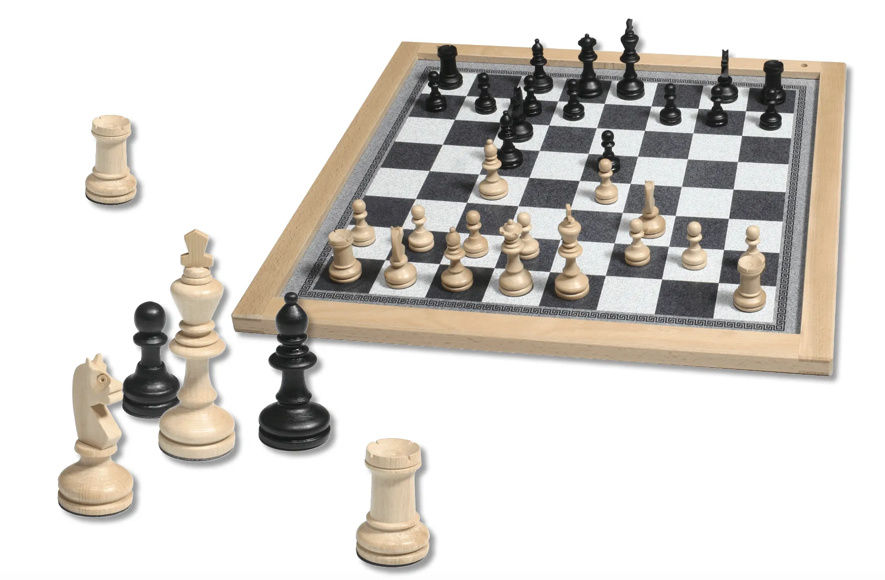 Schach, Brettspiel, magnetisch, für 2 Spieler, 35x35cm