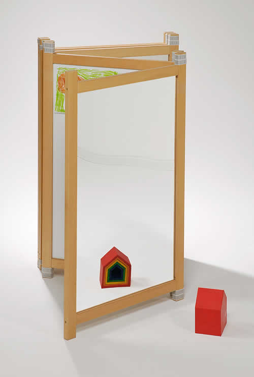 Spiegelparavent, 109 cm hoch