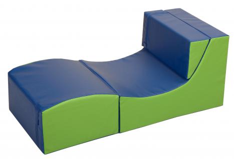 Kinder Klappsessel MAXI, BLAU/grün