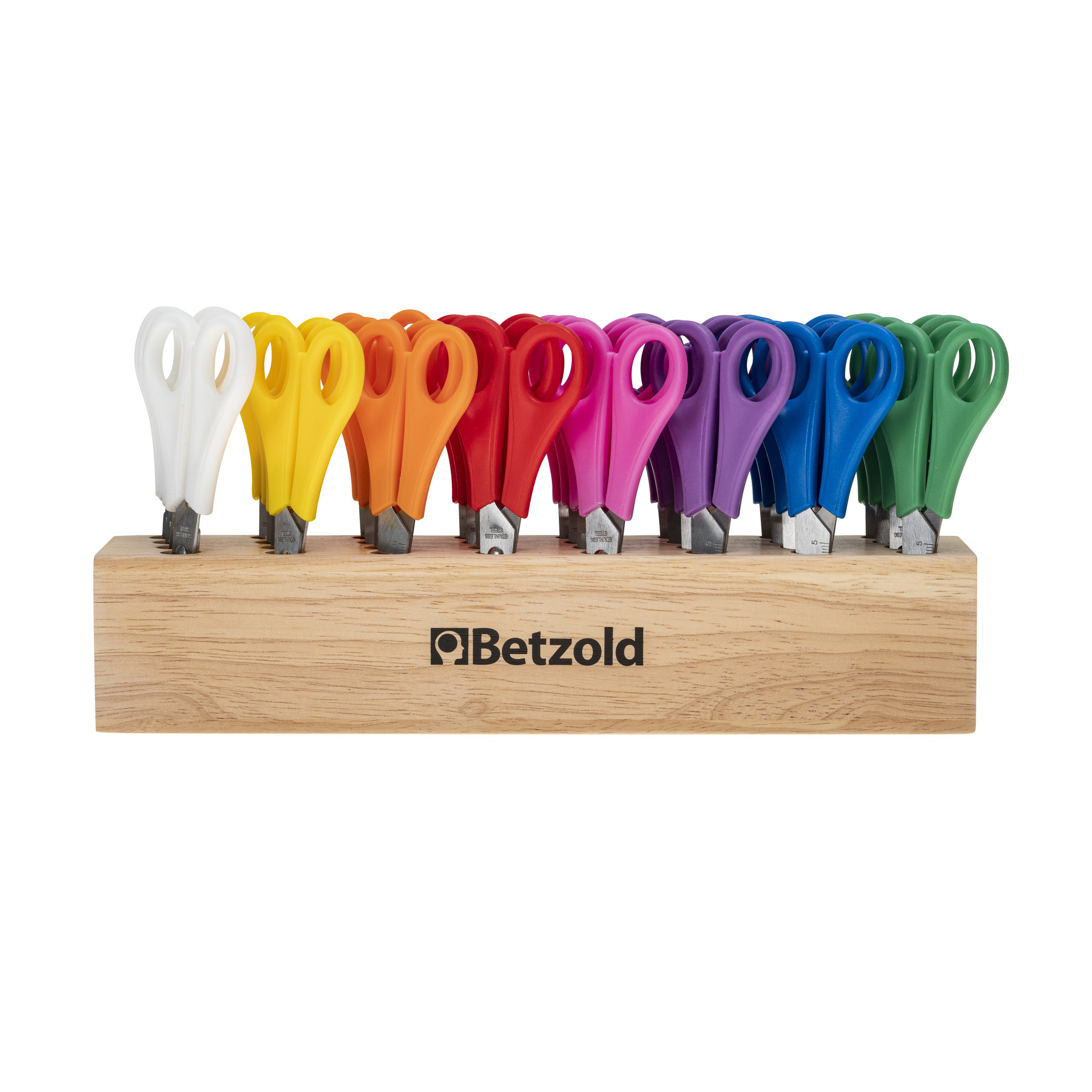 Scherenständer aus Holz, inkl. 32 Scheren