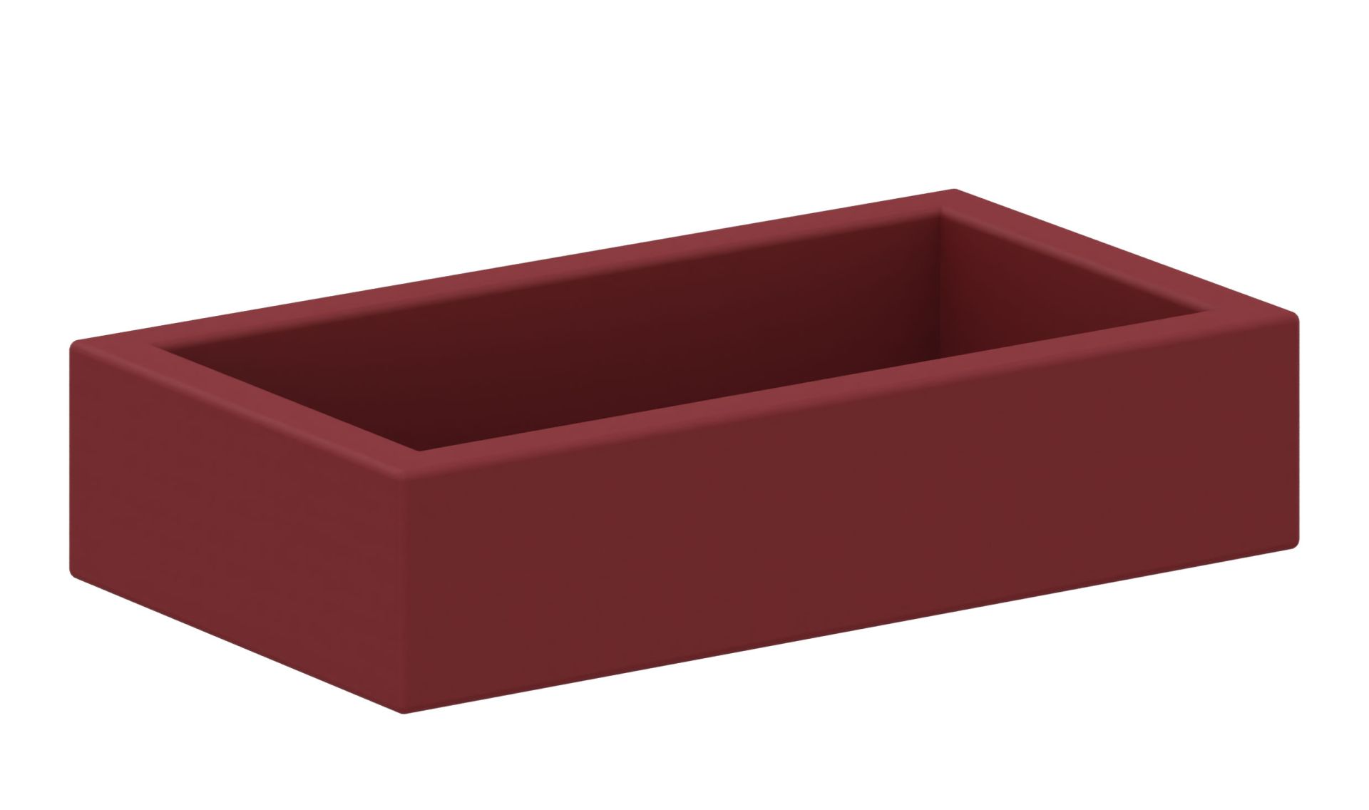 Schaumstoffbett klein rot, 114x64x25 cm