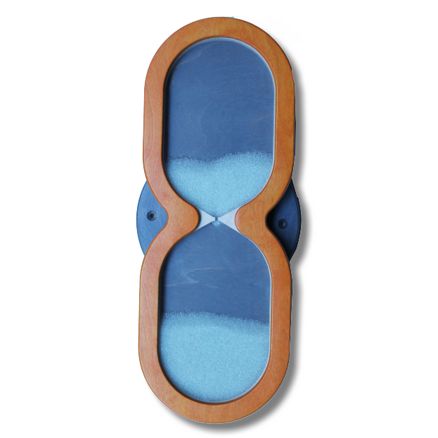 Sanduhr langsam, ca. 1 Minute, Wandelement
