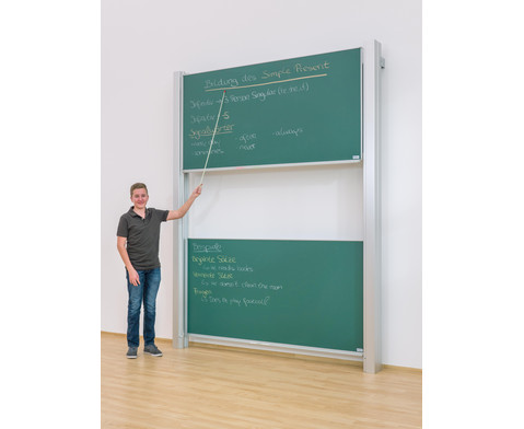 Pylonen-Doppeltafel, grün, 300x100 cm