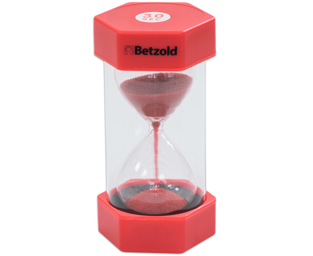 Sanduhr rot, Laufzeit 30 Sekunden