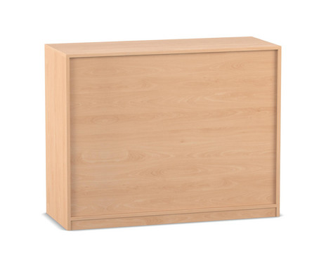 Flexeo® Regal, Buche hell, 2 Reihen, 6 Fächer, HxBxT: 99,1 x 126,4 x 38 cm