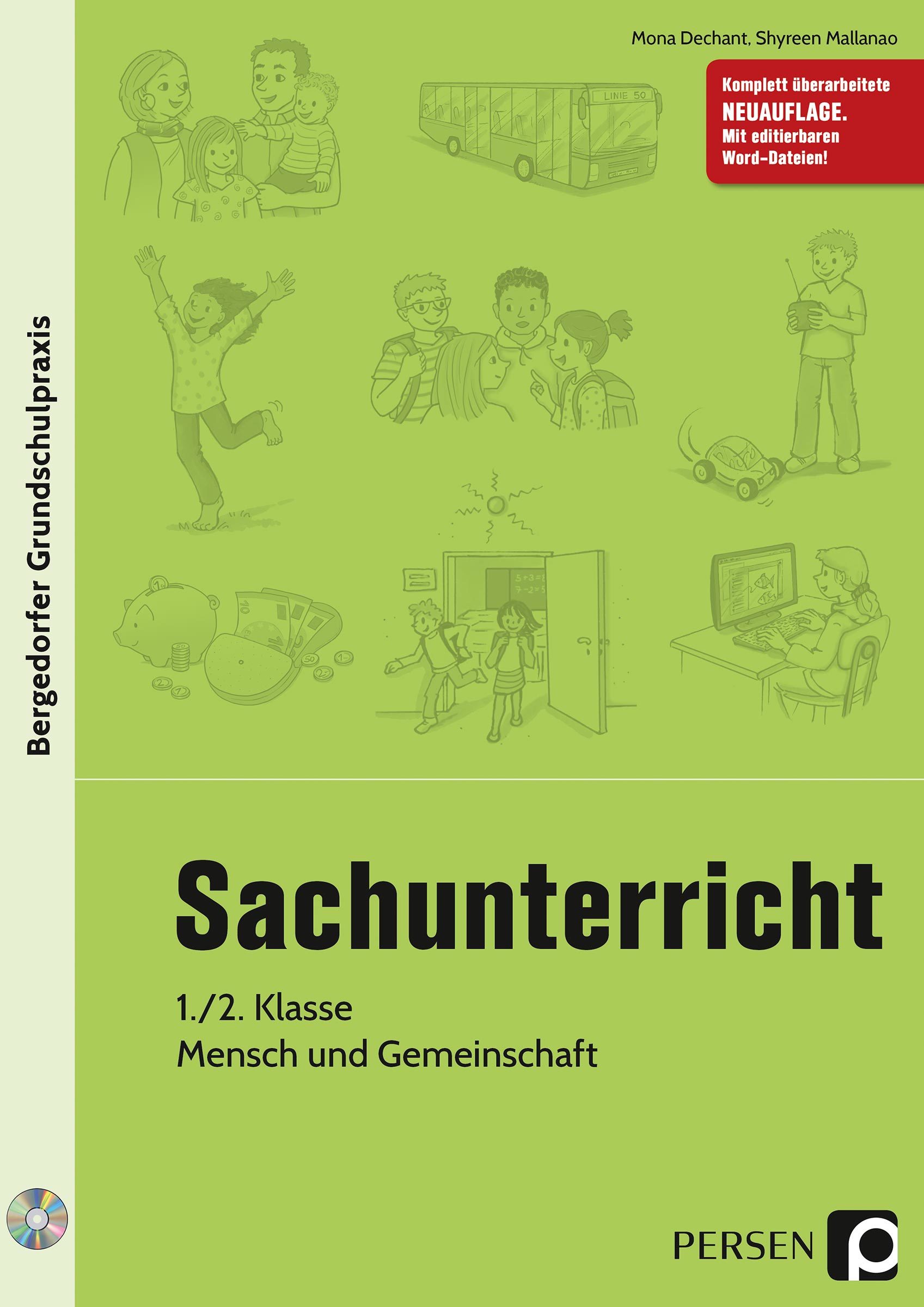 Sachunterricht, 1./2. Kl., Mensch und Gemeinschaft, Buch inkl. CD
