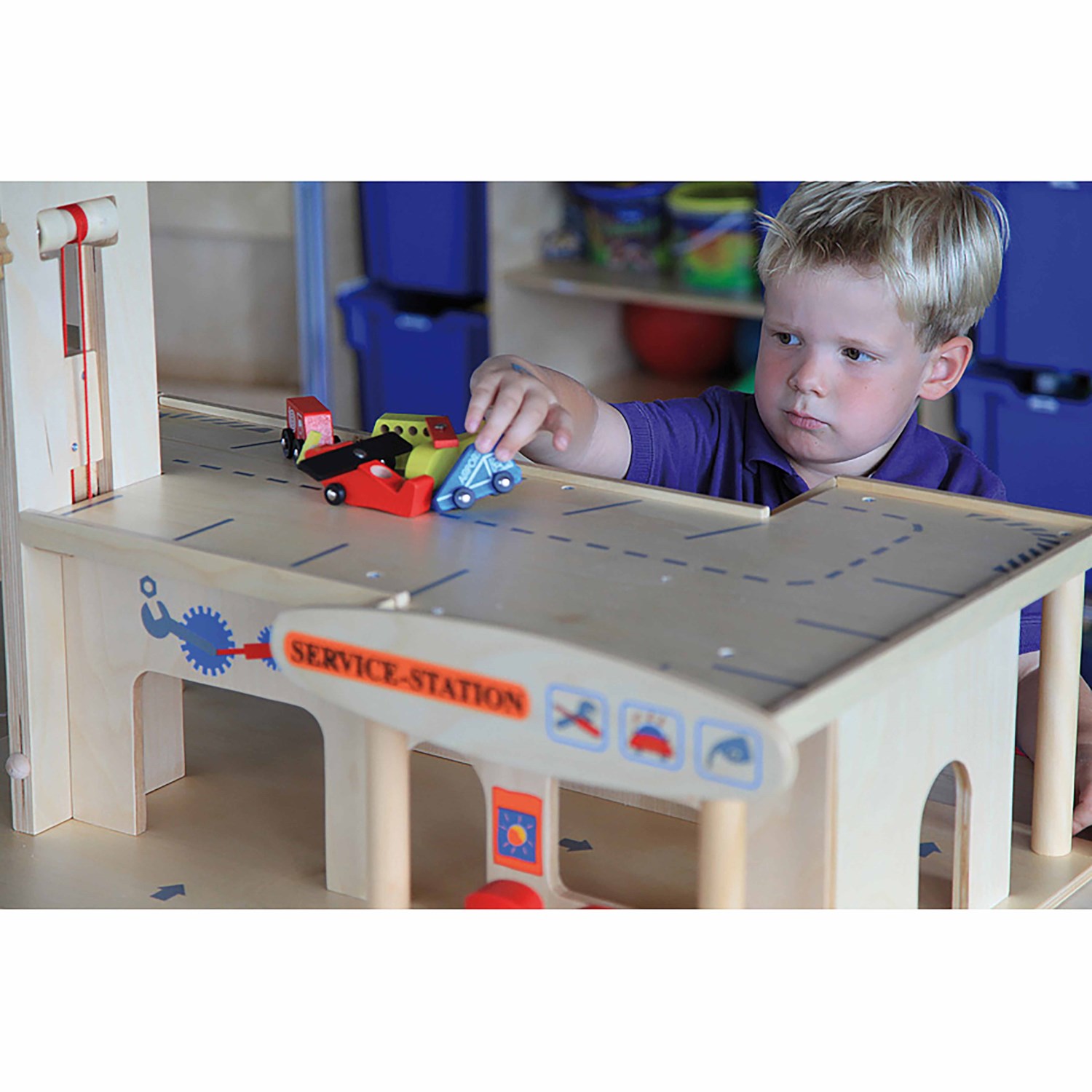 Garage aus Holz groß, ab 3 Jahre