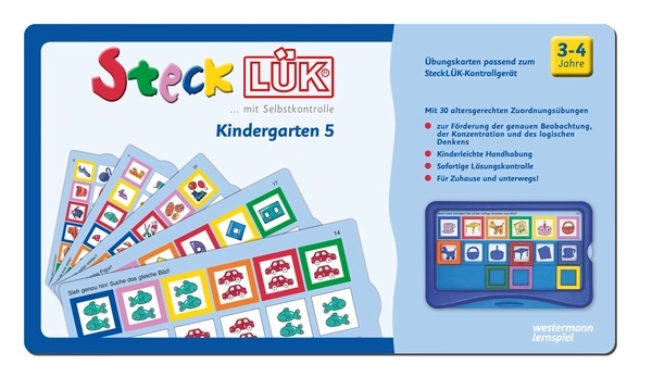 SteckLÜK-Übungsblock Kindergarten 5, 3-4 Jahre