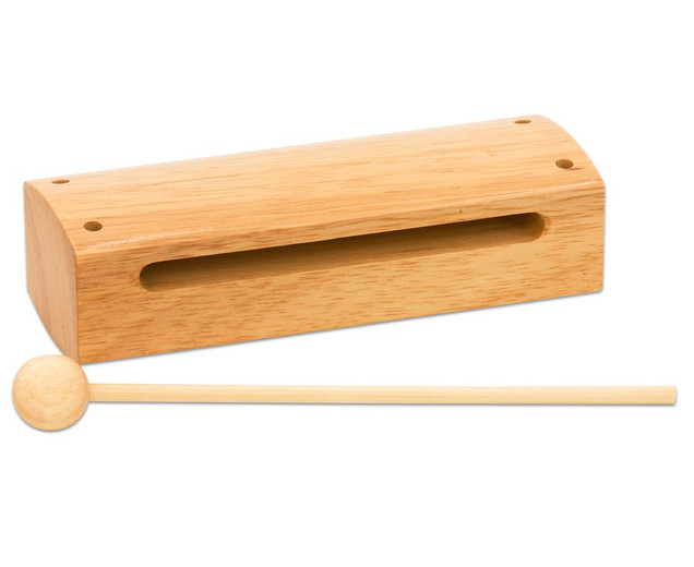 Holzblocktrommel, Großer Block, 3 x 7 x 18 cm
