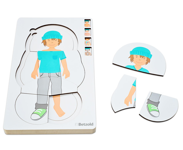 Lagenpuzzle Anatomie Junge, ab 4 Jahre