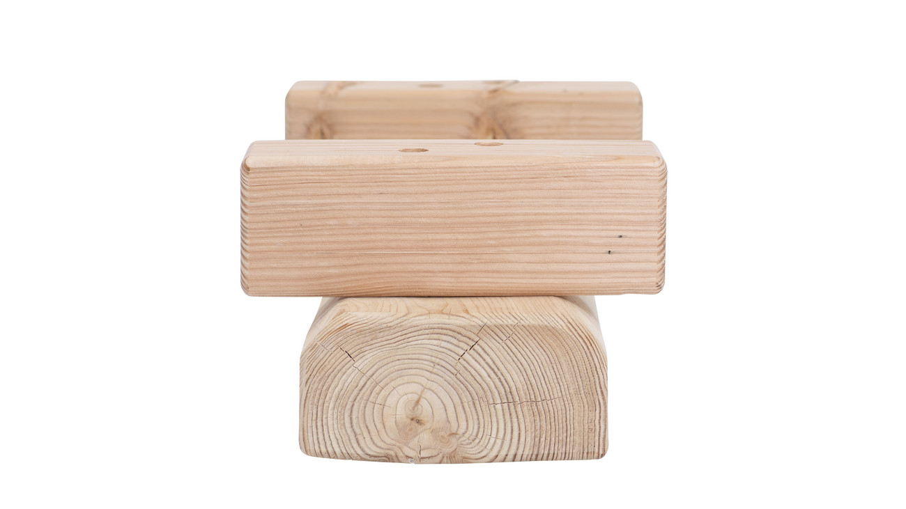 Kleine Sitzbank für Kinder "Stammplätzchen Horsti", aus Holz, 17,5 x 55 x 20 cm