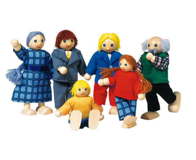 City-Family, 6 Biegepüppchen, 3-9 Jahre