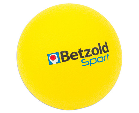 Softball, beschichtet, 15 cm, gelb