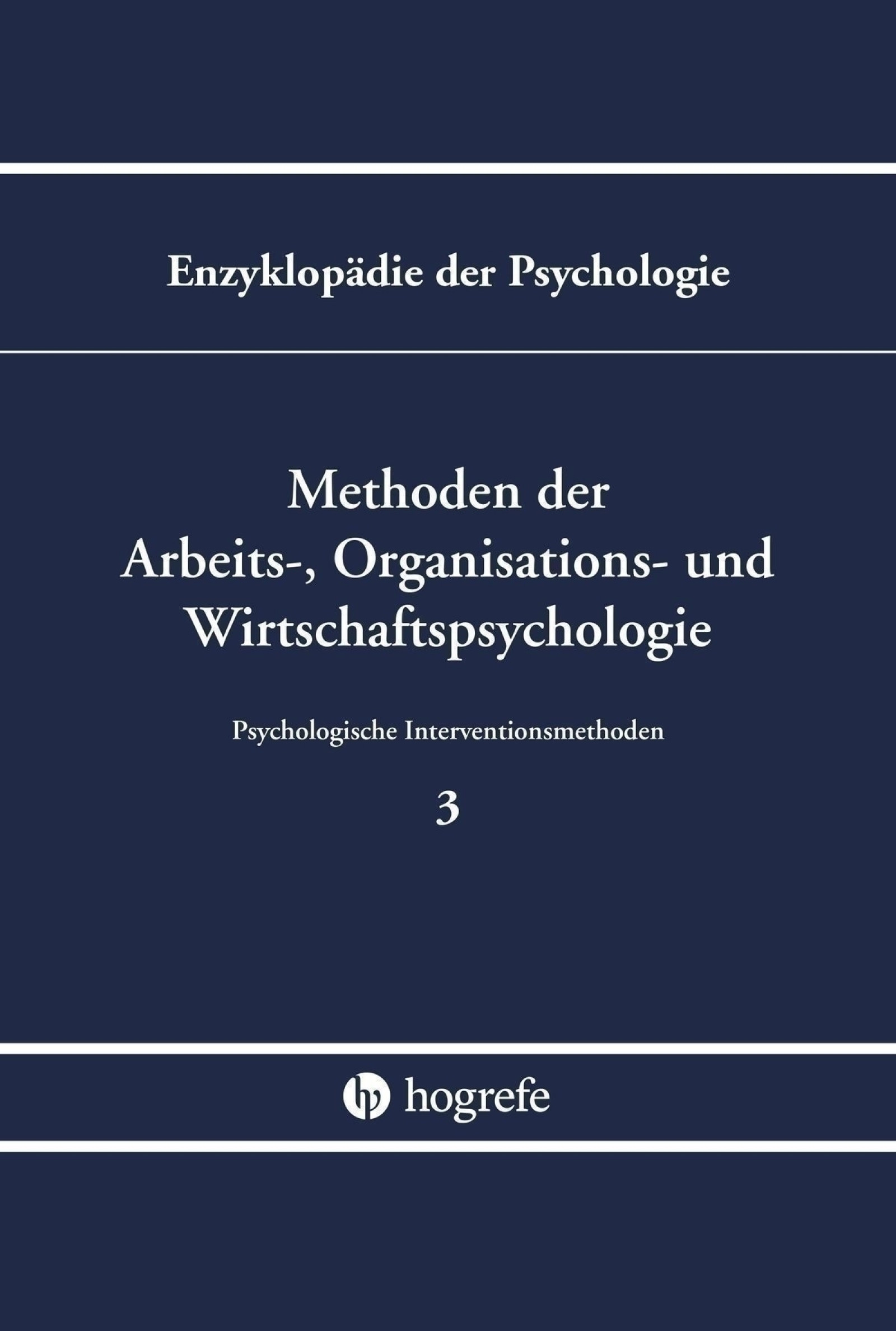 Methoden der Arbeits-, Organisations- und Wirtschaftspsychologie, Buch