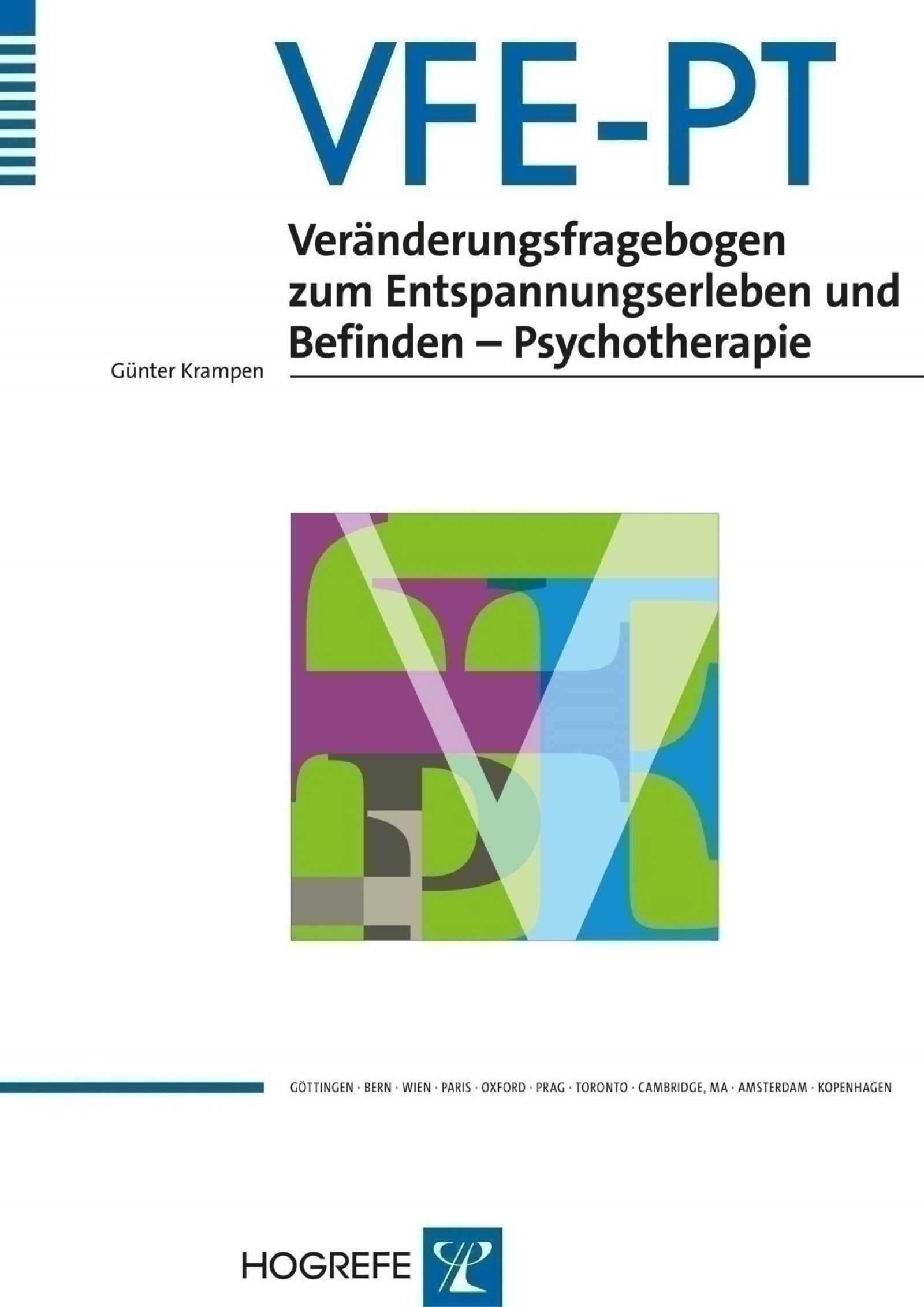 VFE-PT kpl. Veränderungsfragebogen zum Entspannungserleben und Befinden ? Psychotherapie
