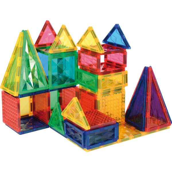 Magnetische Spielsteine 108 Stück, ab 3 Jahre