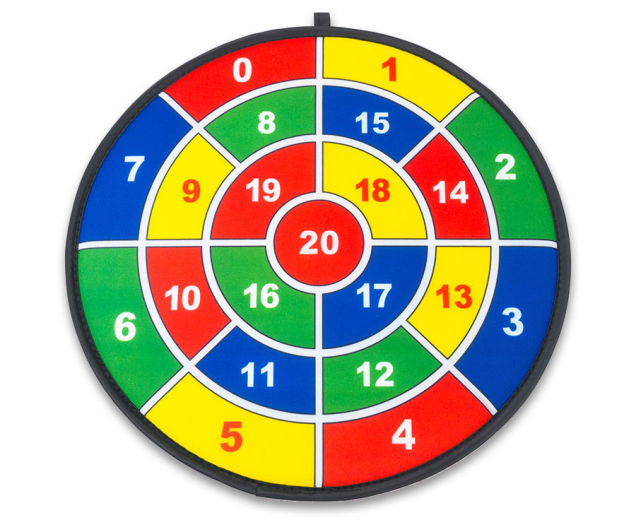 Zielscheiben Rechnen 3er Set, Wurfspiel, ab 4 Jahre