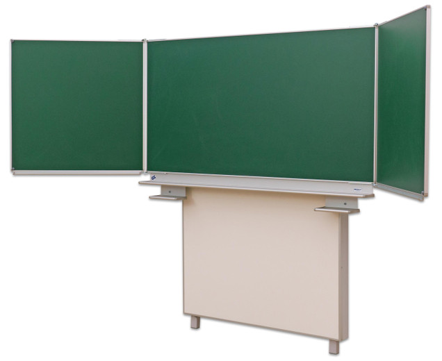 Gestell-Klappschiebetafel, feststehend (grün, 200x100cm)