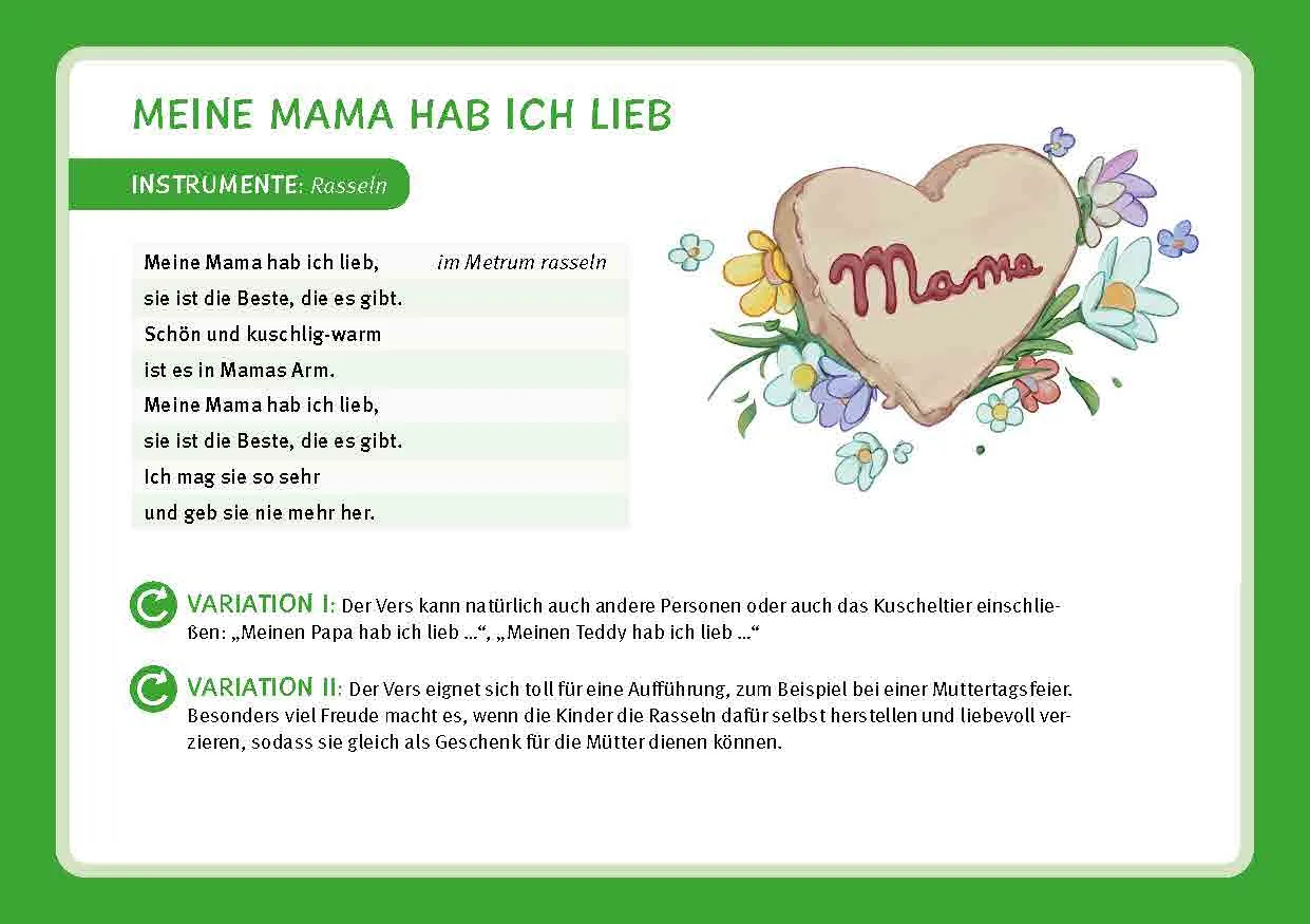 Wir klatschen, stampfen, trommeln, Bildkarten, 1-4 Jahre